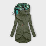 Noriel – Elegante Jacke mit Kapuze – Grün