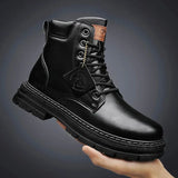 Charly - robuste herrenschuhe – Schwarz
