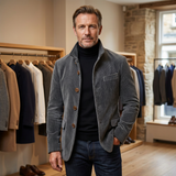 Eusebiu – Stilvolle Vintage-Jacke – Grau