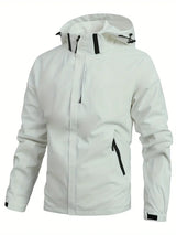 Norberto – Wasserdichte Jacke Mit Langen Ärmeln – Weiß