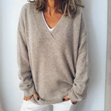 Paige - strickpullover – Khaki