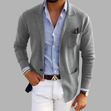 Paulo | Eleganter Mantel für Männer – Grau