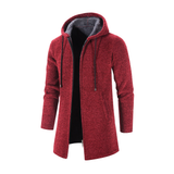 Kapuzen-Sweatshirt aus Wolle - WENTZEL – Rot