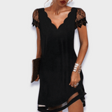 Martine | Premium Elegantes und Bequemes Kleid – Schwarz