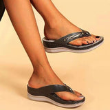 Ember – Orthopädische Damen-Slipper für stilvollen Komfort – Schwarz