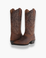 Damen Elegante Cowboystiefel | Westernstiefel Schwarz – Braun