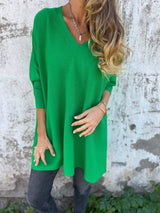 Caselle™ - Elegantes Locker Gestricktes Kleid – Grün