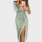 Lilly Damenkleid Aus Premiumstoff – Stilvoller Schnitt Für Jedes Event, Größen S-XL – Minze