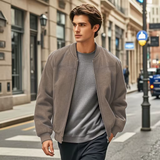 Leandre - Stylische Herren-Bomberjacke – Braun