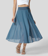 Litvia – Die zeitlose Midi-Rock-Eleganz mit einem Hauch verspieltem Charme – Blau