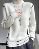 Brooke - kaschmir-pullover für damen – Weiß