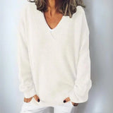 Paige - strickpullover – Lila