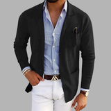 Paulo | Eleganter Mantel für Männer – Schwarz
