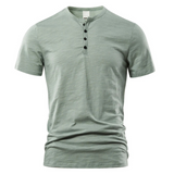 Herren Casual T-Shirt | Kurzärmeliges Basic Oberteil – Olivgrün