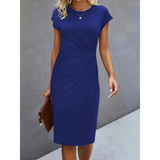 Damenkleid für formelle Anlässe | Midilänge – Marineblau