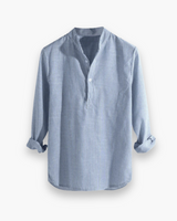 Herren Klassisches Langarmhemd | Zeitloses Design – Blau