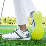Griffin™ Herren Golf Sneaker – Leistung, Komfort und Stil für Golf-Enthusiasten – Weiß und Gelb