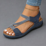 Sarah | Leichte orthopädische Sandale für Damen – Blau
