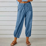 Daniela - Komfortable Freizeithose für Damen – Himmelblau