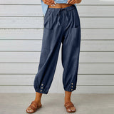 Daniela - Komfortable Freizeithose für Damen – Dunkelblau
