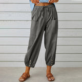 Daniela - Komfortable Freizeithose für Damen – Grau