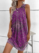 Violetta - Schönes Damen Freizeitkleid im Retro Look – Lila