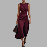 Xandra | Stilvolles Kleid mit Sommerkomfort – Rot