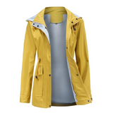 Trenchcoat Damen | Übergangsjacke Mit Abnehmbarer Kapuze – Gelb
