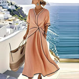 Athena™ - Stilvolles, figurbetontes Kleid – Orange