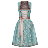 Damen Stilvoll Oktoberfest Dirndl Kleid – Grün