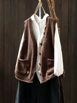 FLORIANNE | STRICKWESTE – Dunkelbraun