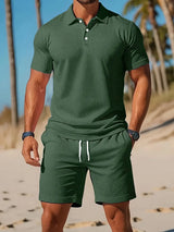 Kelvin - Lässiges Zweiteiliges Sportset – Grün