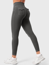 Ezaria | Atmungsaktive Sport Leggings für Damen Sommer – Dunkelgrau