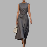 Xandra | Stilvolles Kleid mit Sommerkomfort – Grau