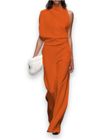 Damen Eleganter Jumpsuit | Festlich Sommer – Orange
