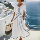 Athena™ - Stilvolles, figurbetontes Kleid – Weiß
