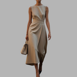 Xandra | Stilvolles Kleid mit Sommerkomfort – Khaki