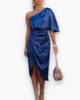 Damen Festliches Elegantes Kleid | Midi – Blau