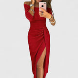 Caitlin | Trendy Maxikleid – Rot