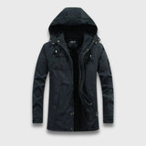 Leon | Kuschelige Fleecejacke für kalte Tage – Schwarz