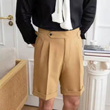 Moderne, lässige Herren-Shorts in Knielänge – Beige