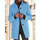Zenny | Elegante Windbreaker-Jacke – Hellblau