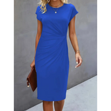 Damenkleid für formelle Anlässe | Midilänge – Königsblau