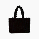 Stilvolle Chunky Schultertasche - Evi – Schwarz