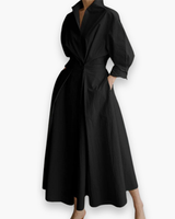 Damen Elegantes Sommerkleid | Perfekte Passform Maxi Dress – Schwarz