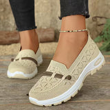 Xylah - Bequeme Slip-on-Wanderschuhe – Beige