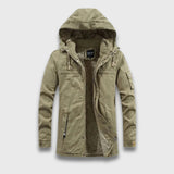 Leon | Kuschelige Fleecejacke für kalte Tage – Khaki