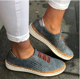 Elena - Lässige Turnschuhe mit handgefertigtem Design – Blau