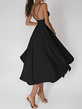 Tatiana - Spaghetti-Kleid – Schwarz