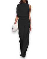 Damen Eleganter Jumpsuit | Festlich Sommer – Schwarz
